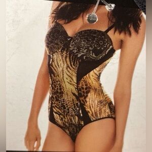 Sheer Iridescent The Sculpt & Shape Multi-Way Bodysuit Molded Underwire  Bra NWT